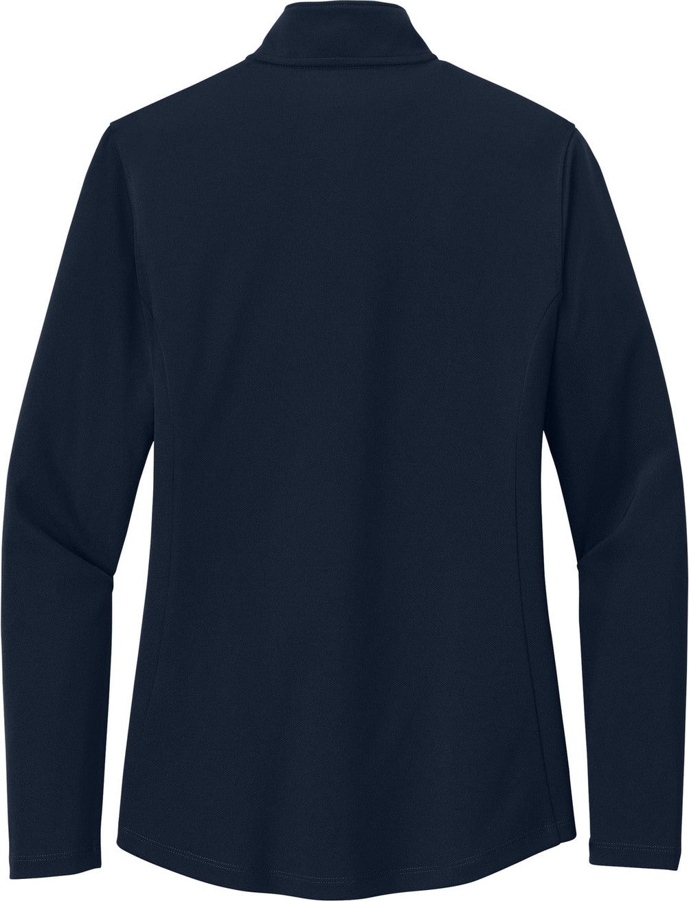 Front View of RiverBlNv Port Authority Women's Dry Zone UV Micro-Mesh 1/4-Zip LK112