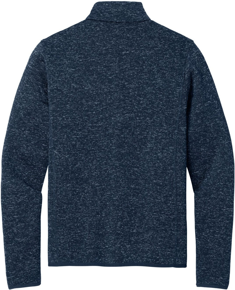 Front View of RiverBlNvH Port Authority Sweater Fleece Jacket. F232