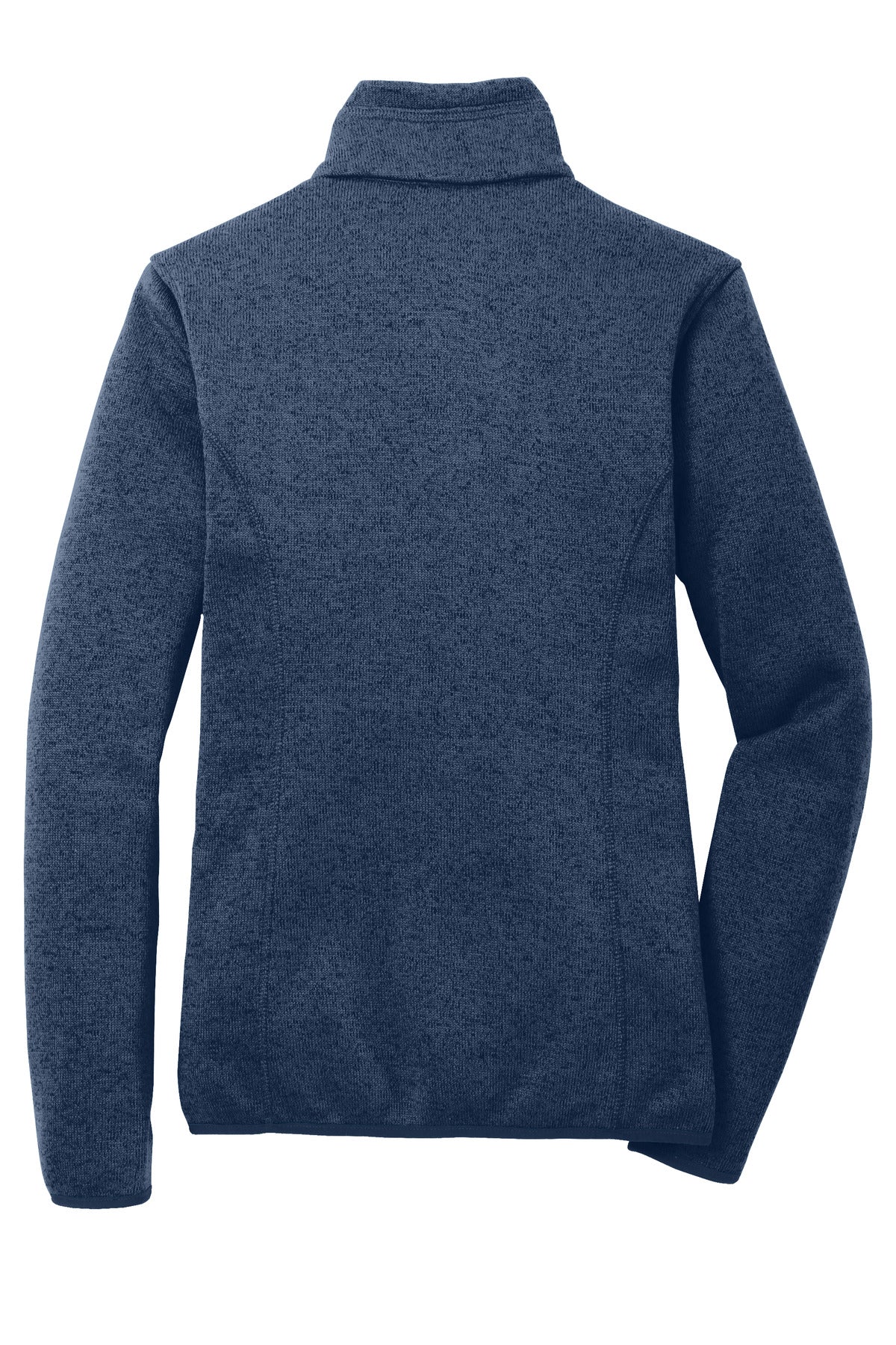 Rear View of RiverBlNvH Port Authority Women's Sweater Fleece Jacket. L232