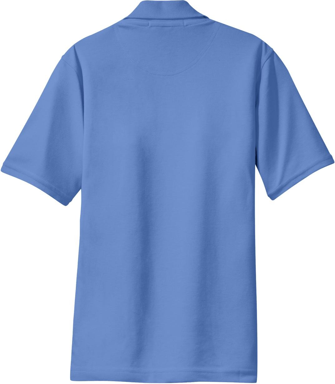 Rear View of Riviera Blue Port Authority Women's Rapid Dry Polo. L455