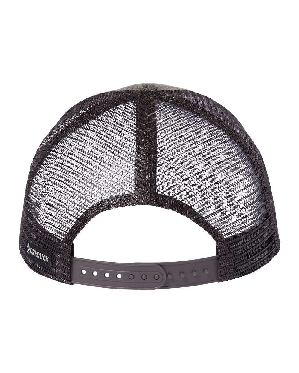 Front View of Rock/ Camo Pique Trucker Cap - 3358