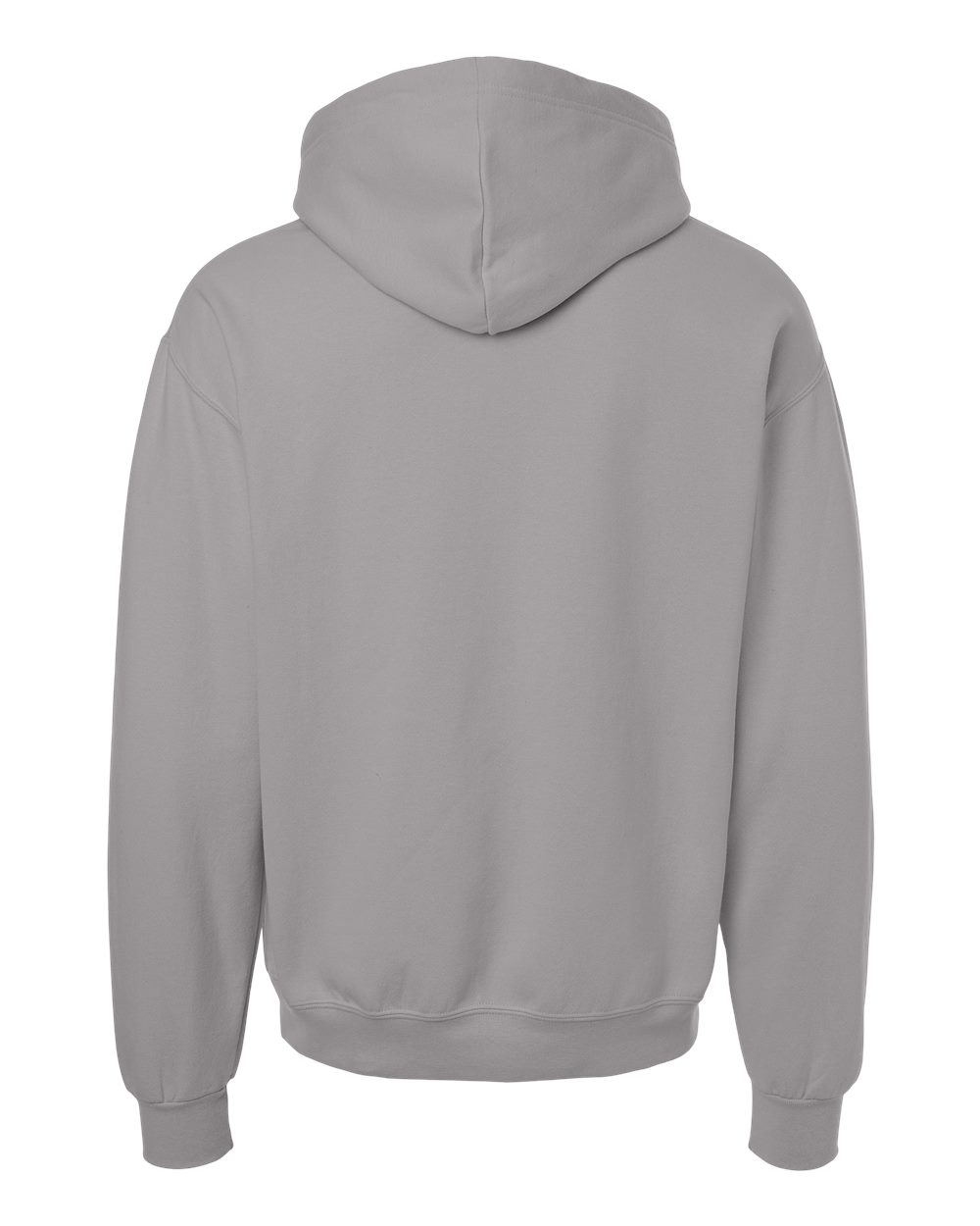 Rear View of Rock Ultimate CVC Hooded Sweatshirt - IC49MR