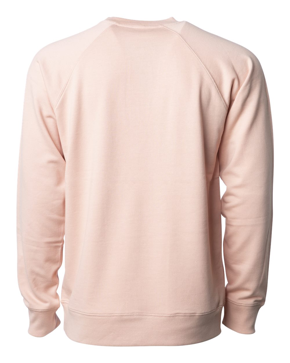 Front View of Rose Icon Lightweight Loopback Terry Crewneck Sweatshirt - SS1000C