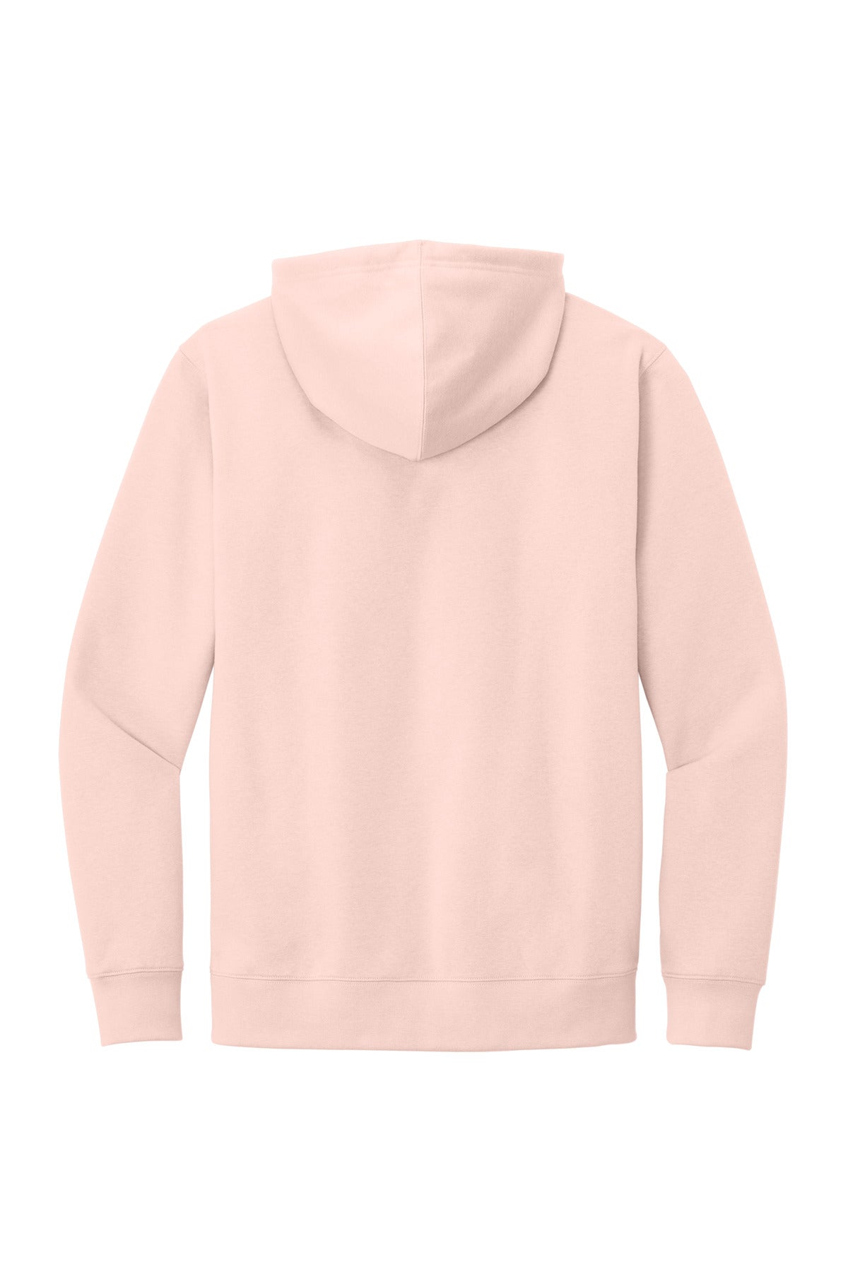 Front View of Rosewater Pink District V.I.T. Fleece Hoodie DT6100