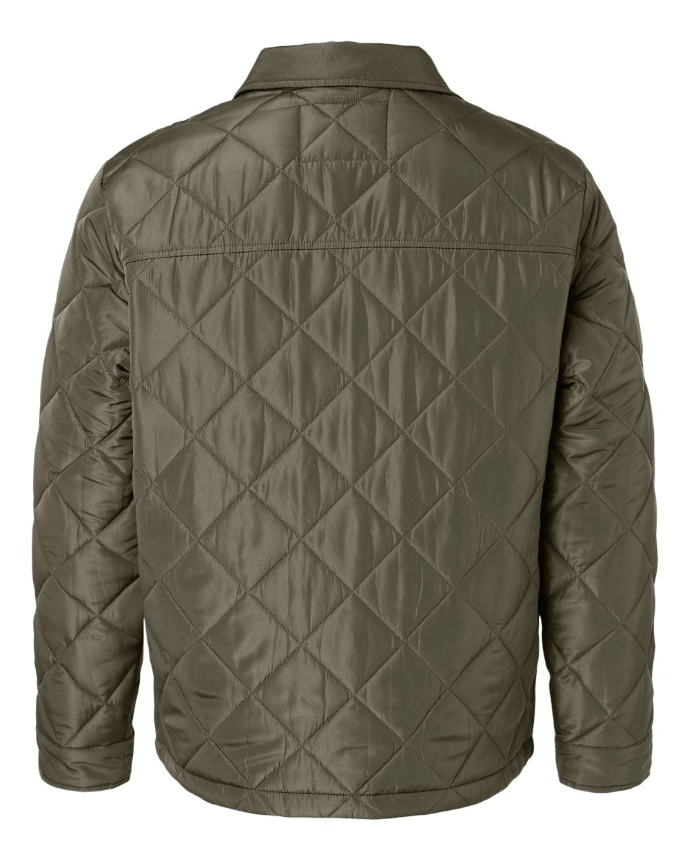 Rear View of Rosin Men's Diamond Quilted Jacket - 27713