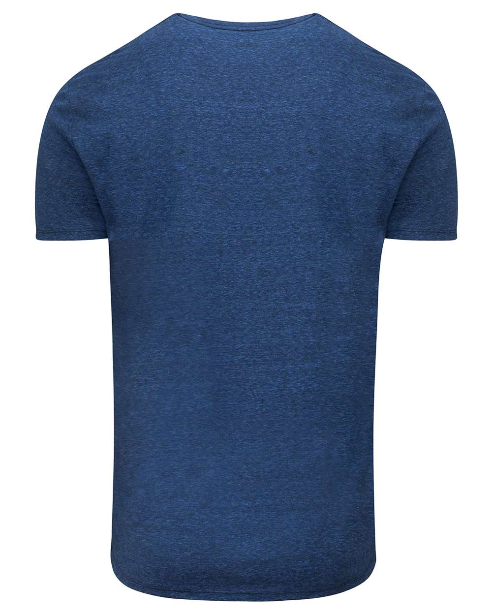 Rear View of Royal Black Triblend Triblend Short-Sleeve T-Shirt - 102A