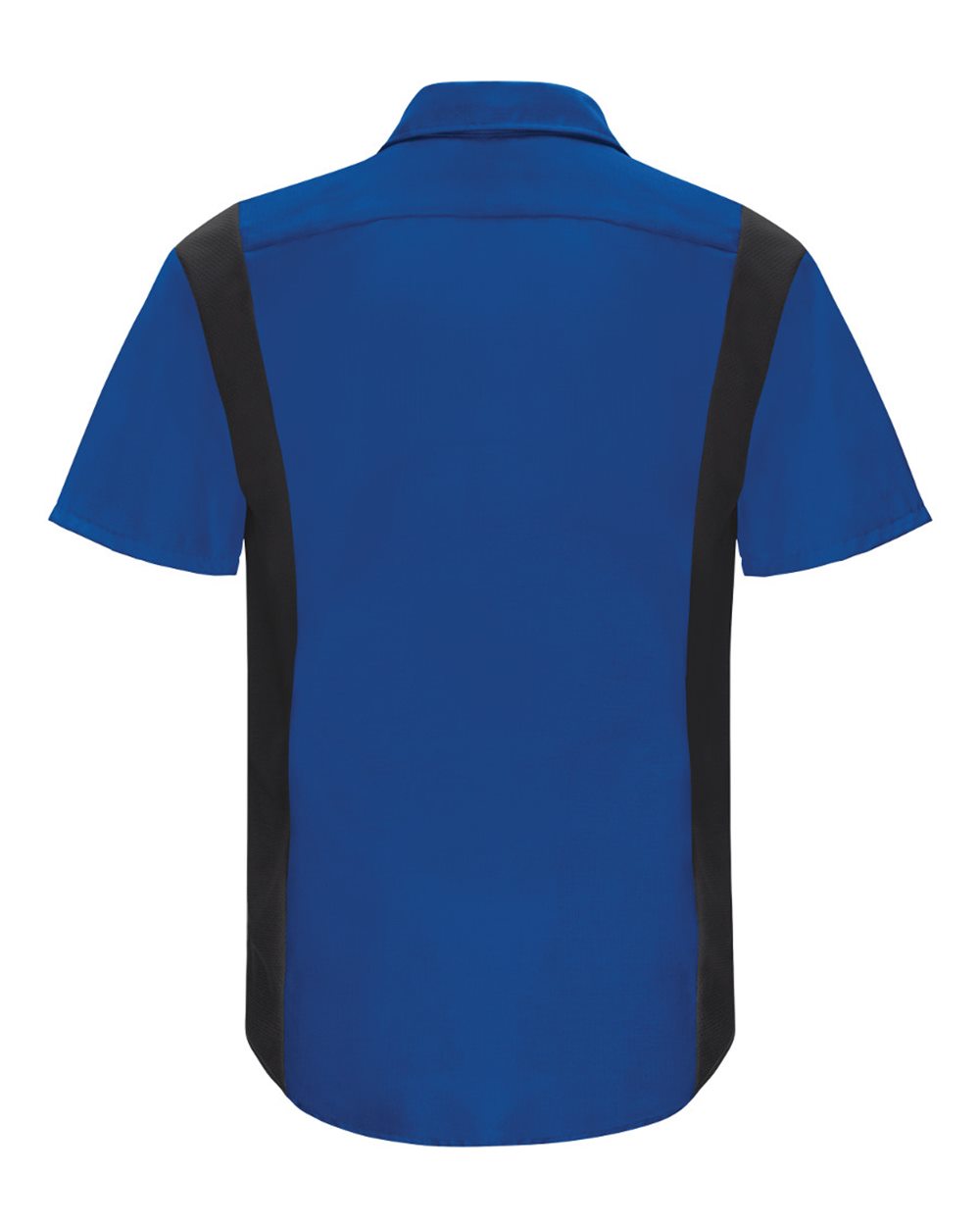 Front View of Royal Blue/ Black Performance Plus Short Sleeve Shirt with Oilblok Technology - Tall Sizes - SY42T