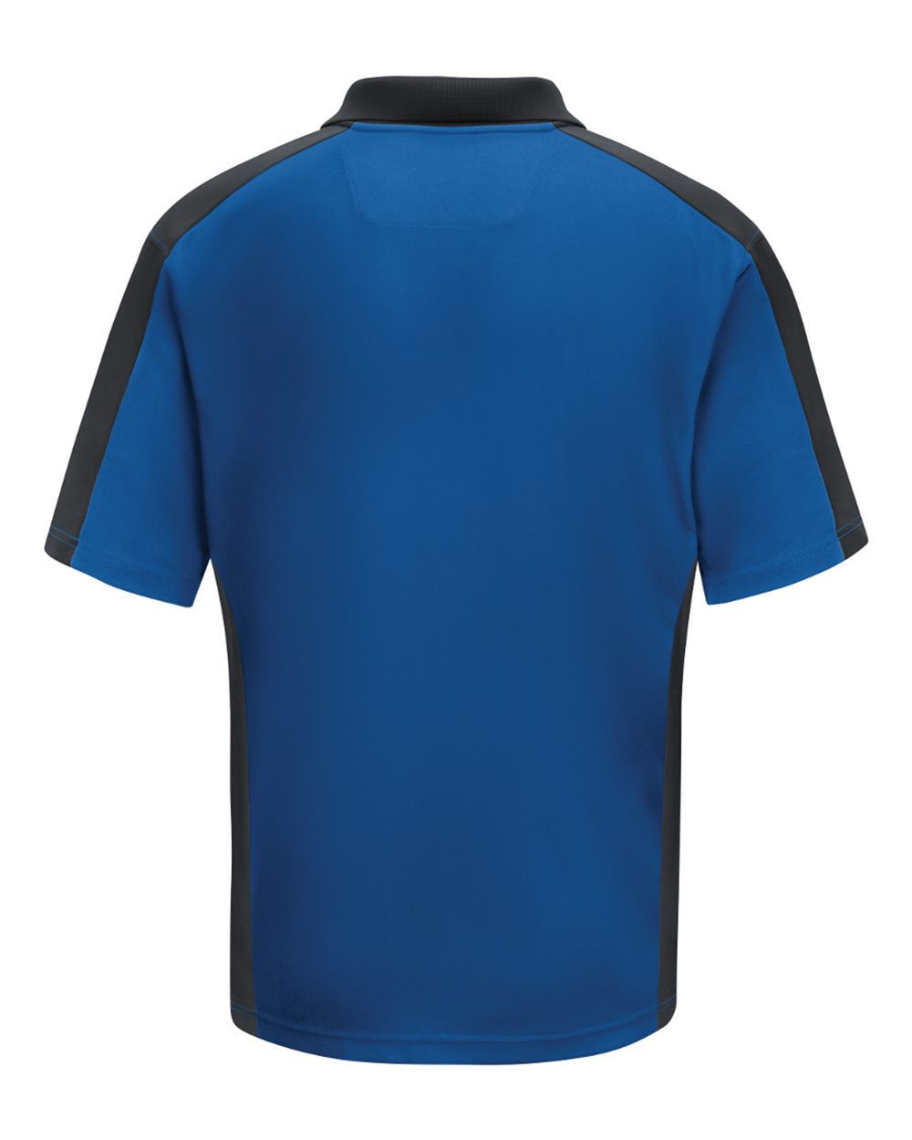 Front View of Royal Blue/ Charcoal Short Sleeve Performance Knit Two Tone Polo - SK54