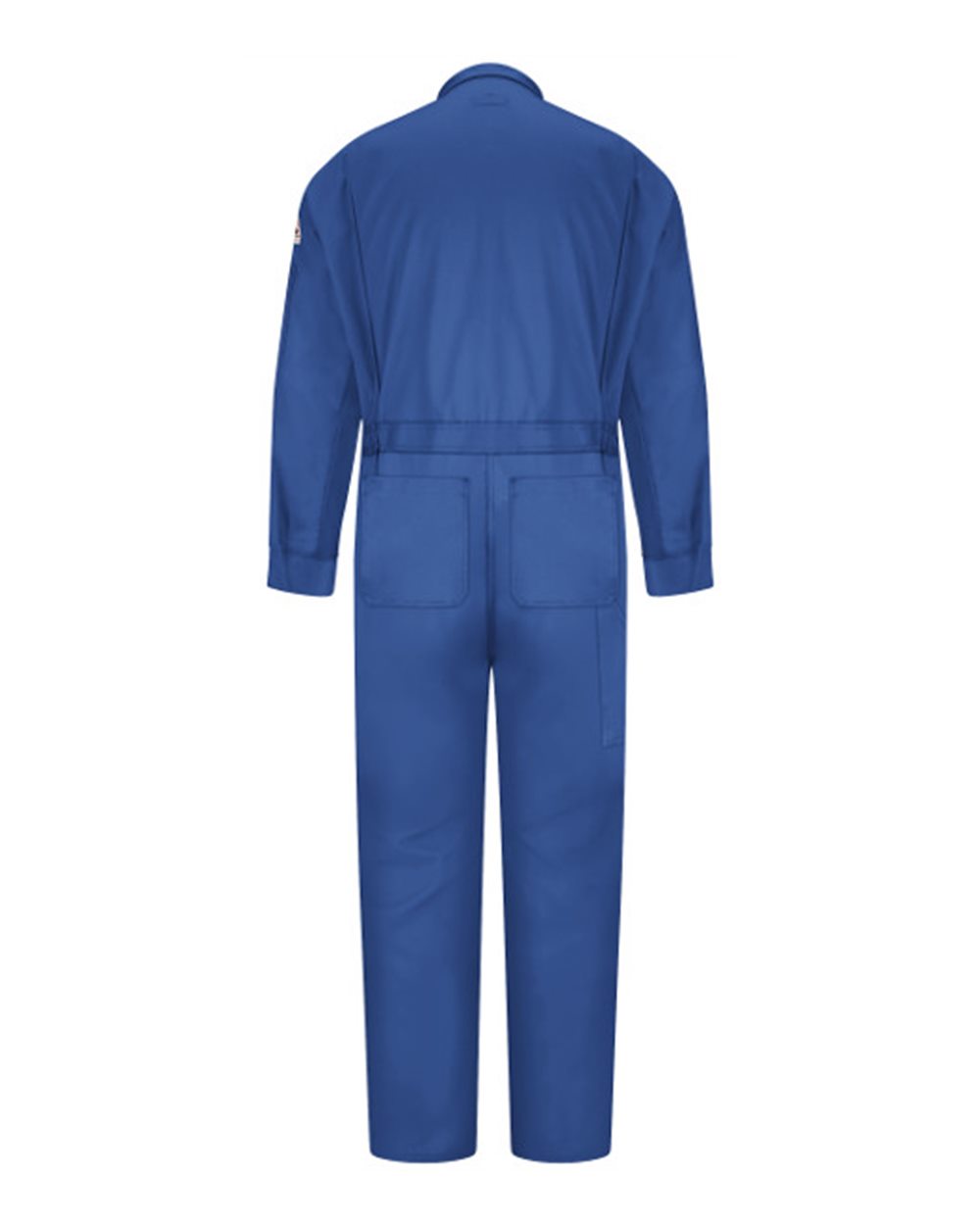 Rear View of Royal Blue Deluxe Coverall - CLD4