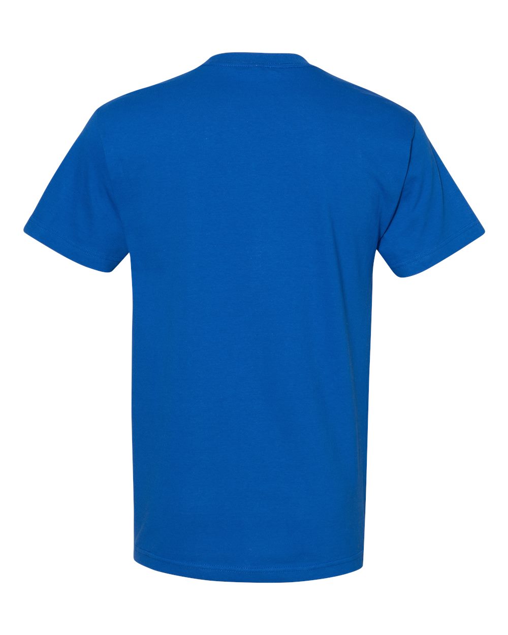 Front View of Royal Blue Heavyweight Cotton Tee - 1301