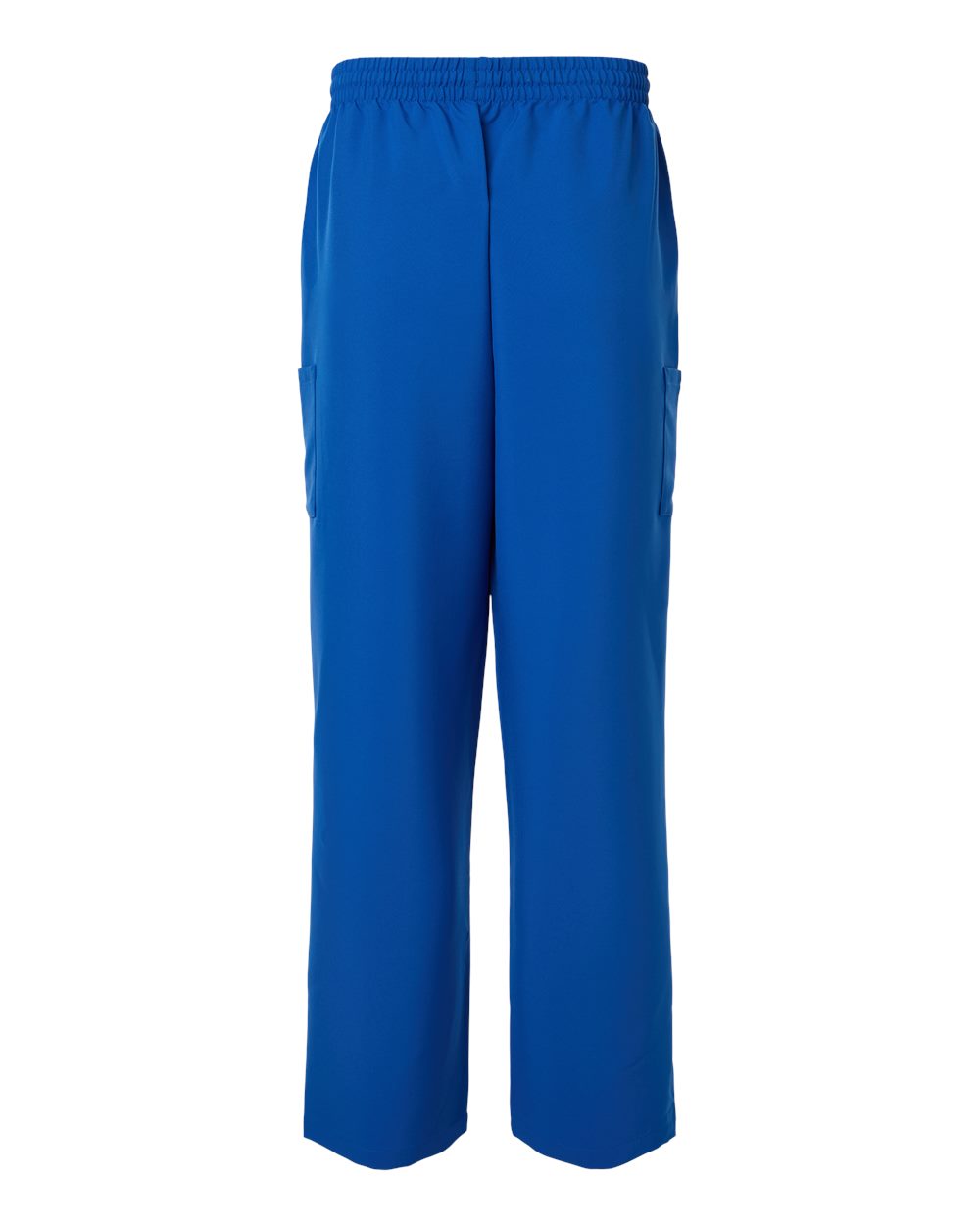 Rear View of Royal Blue Men's Scrub Open Leg Pants - HMB003 plain