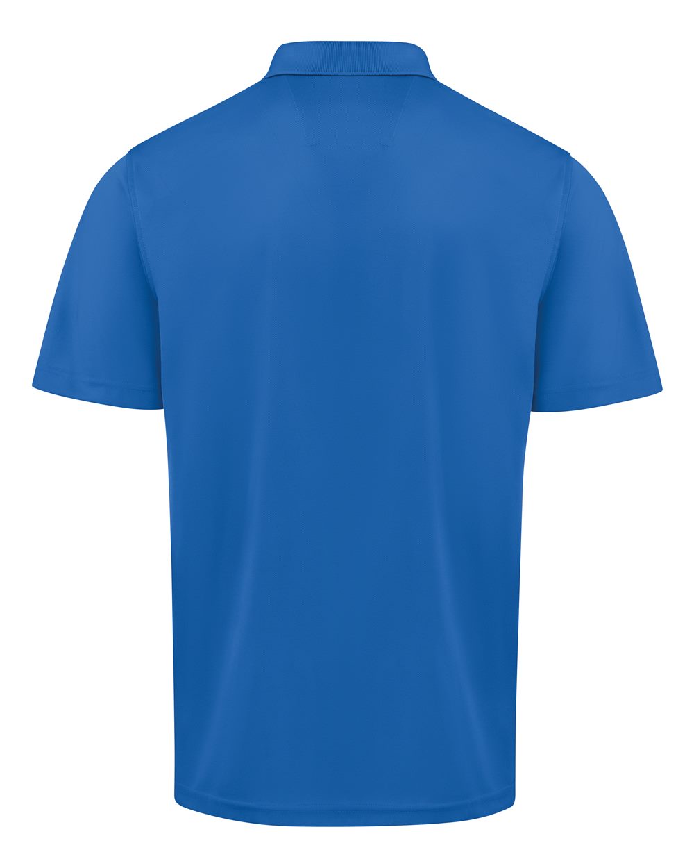 Front View of Royal Blue Short Sleeve Performance Knit Pocket Polo - SK98