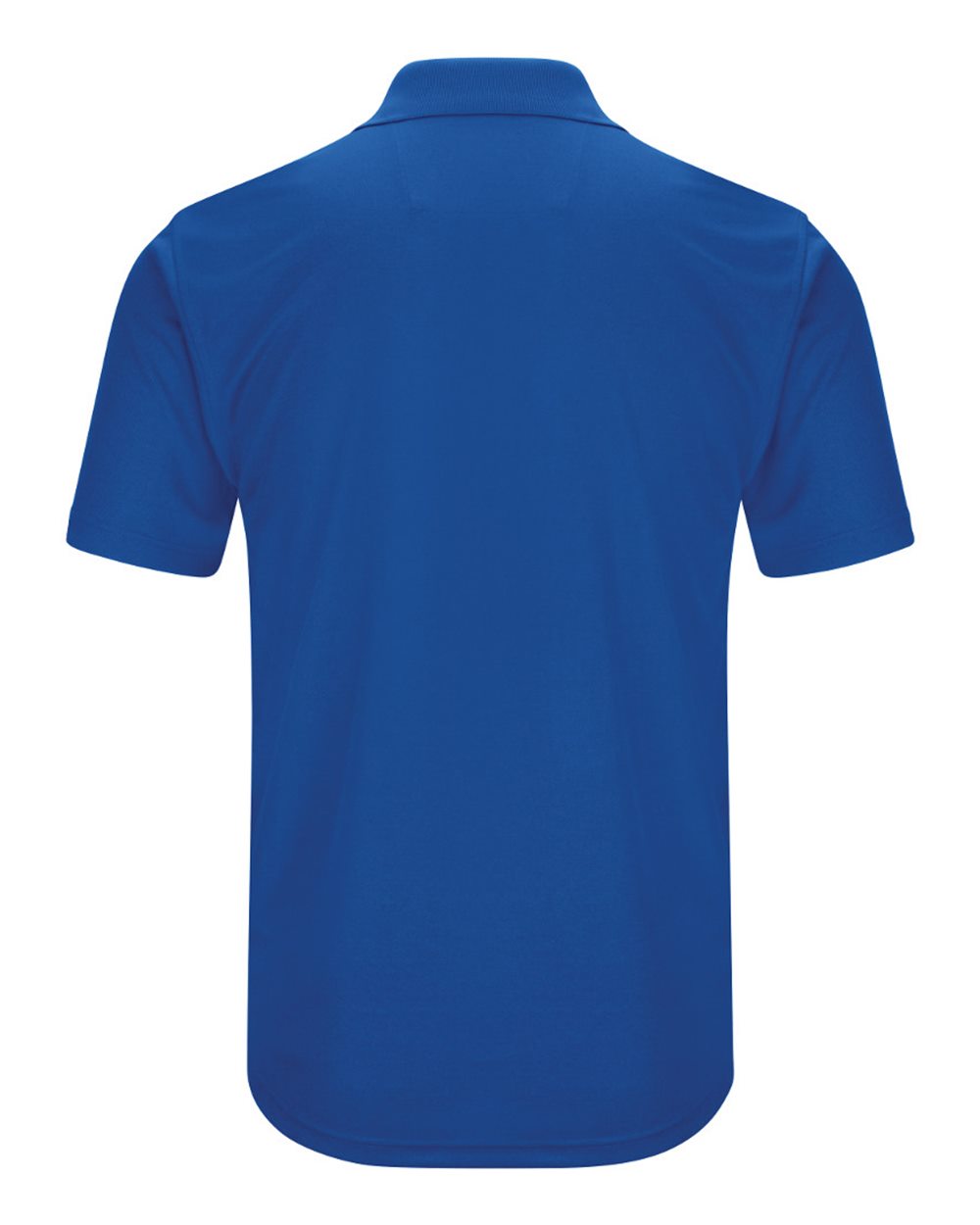 Front View of Royal Blue Short Sleeve Performance Knit Pocketless Core Polo - SK96