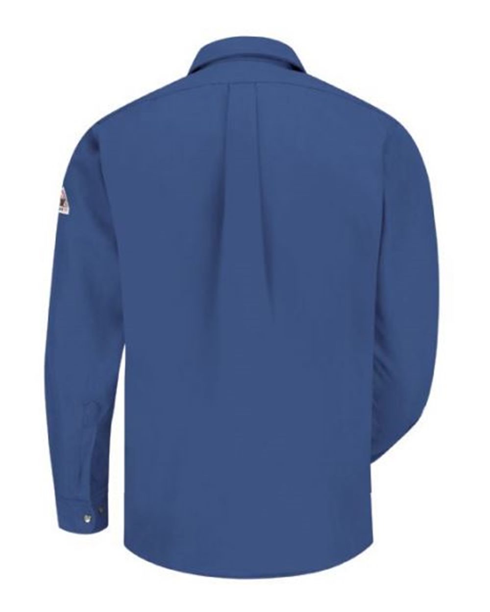 Front View of Royal Blue Snap-Front Uniform Shirt - Nomex® IIIA - 6 oz. - SNS6