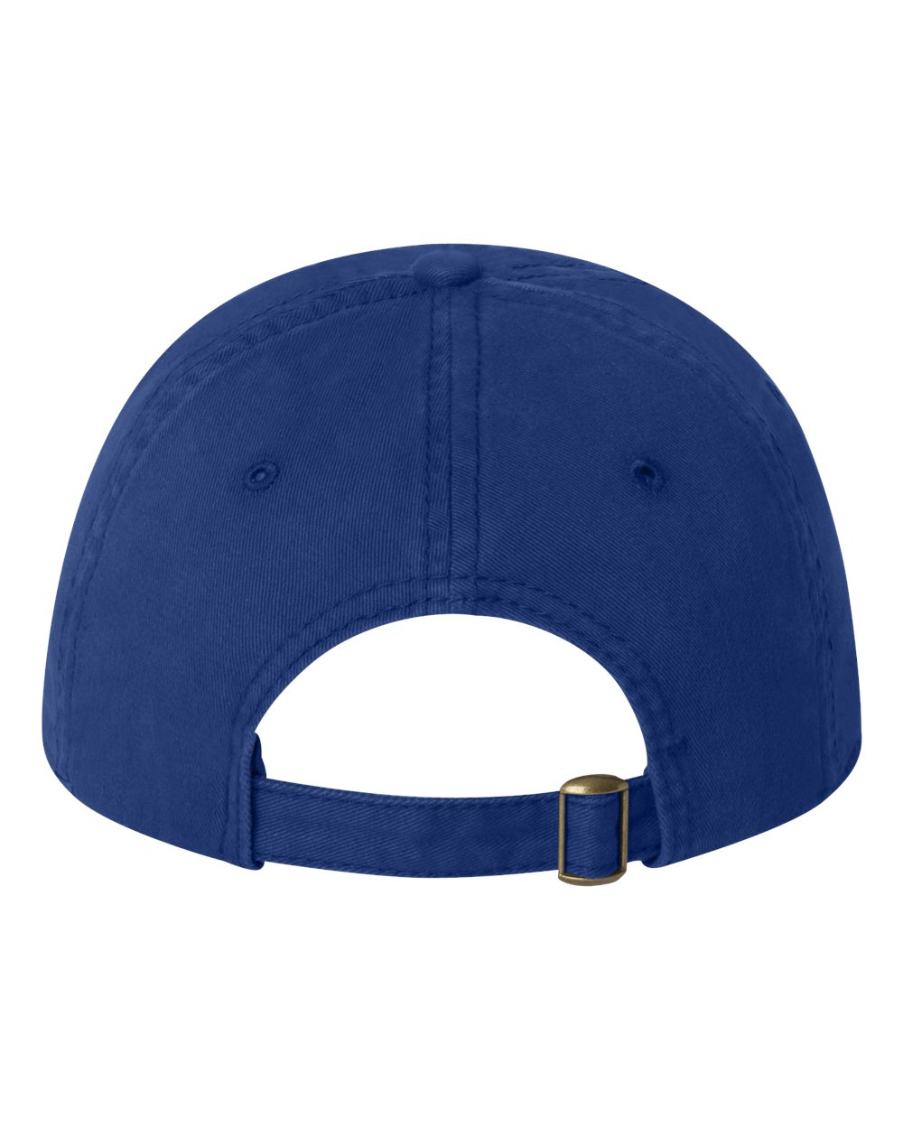 Front View of Royal Blue Unstructured Cap - AH35