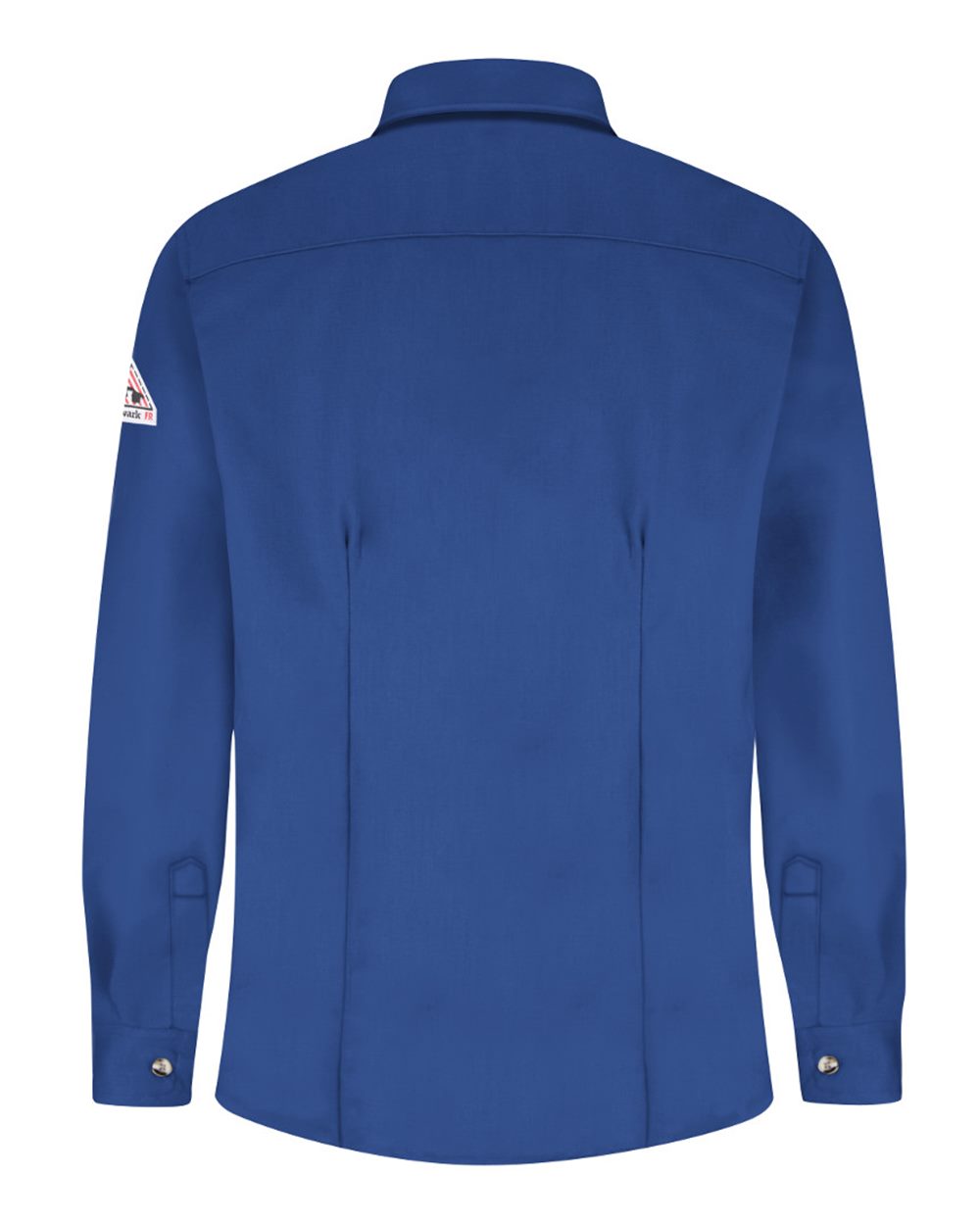 Front View of Royal Blue Women's Dress Uniform Shirt - EXCEL FR® ComforTouch - SLU3