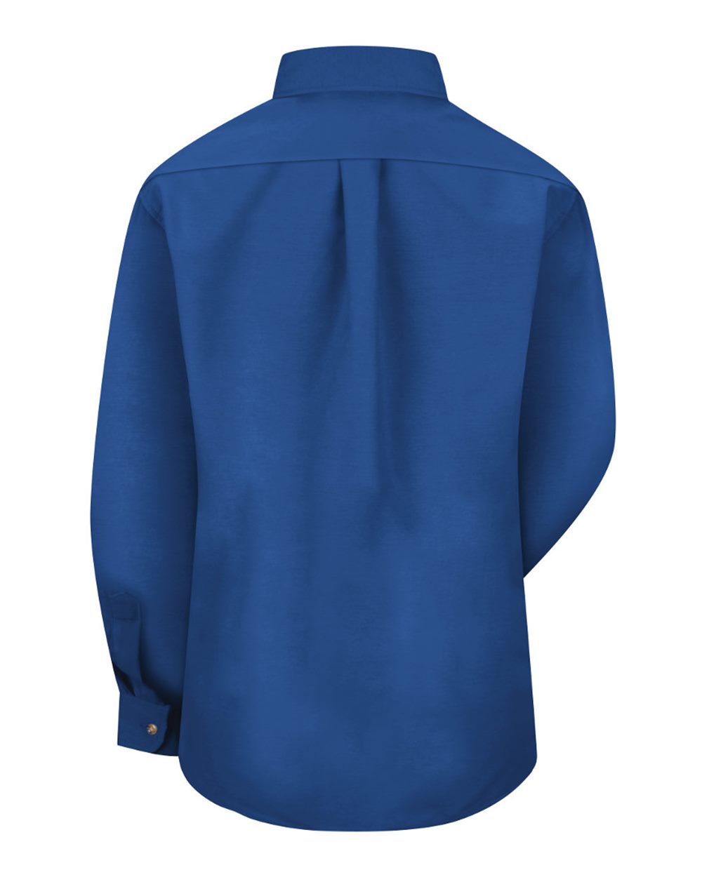 Front View of Royal Blue Women's Poplin Dress Shirt - SP91