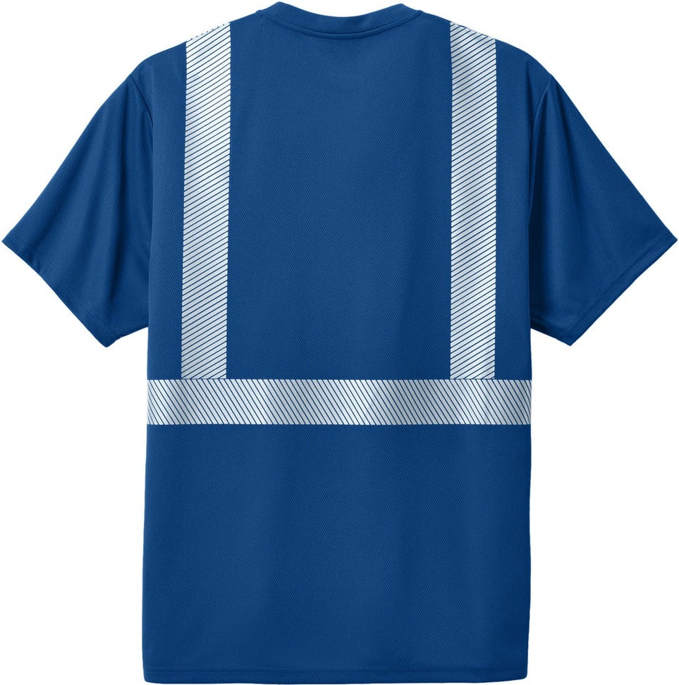 Front View of Royal CornerStone Enhanced Visibility Segmented Tape Tee CS206