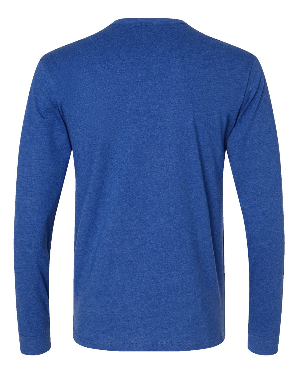 Front View of Royal CVC Long Sleeve T-Shirt - 6211