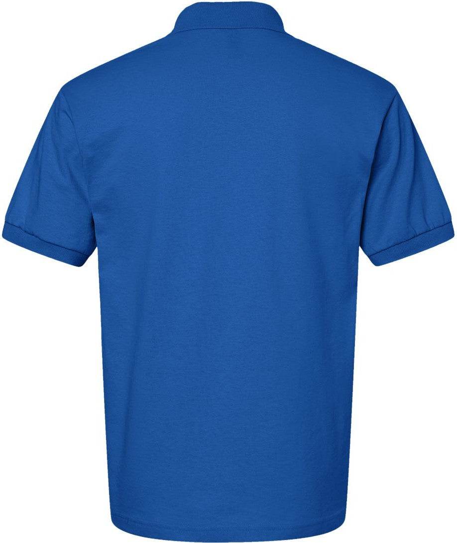 Rear View of Royal DryBlend® Jersey Polo - 8800