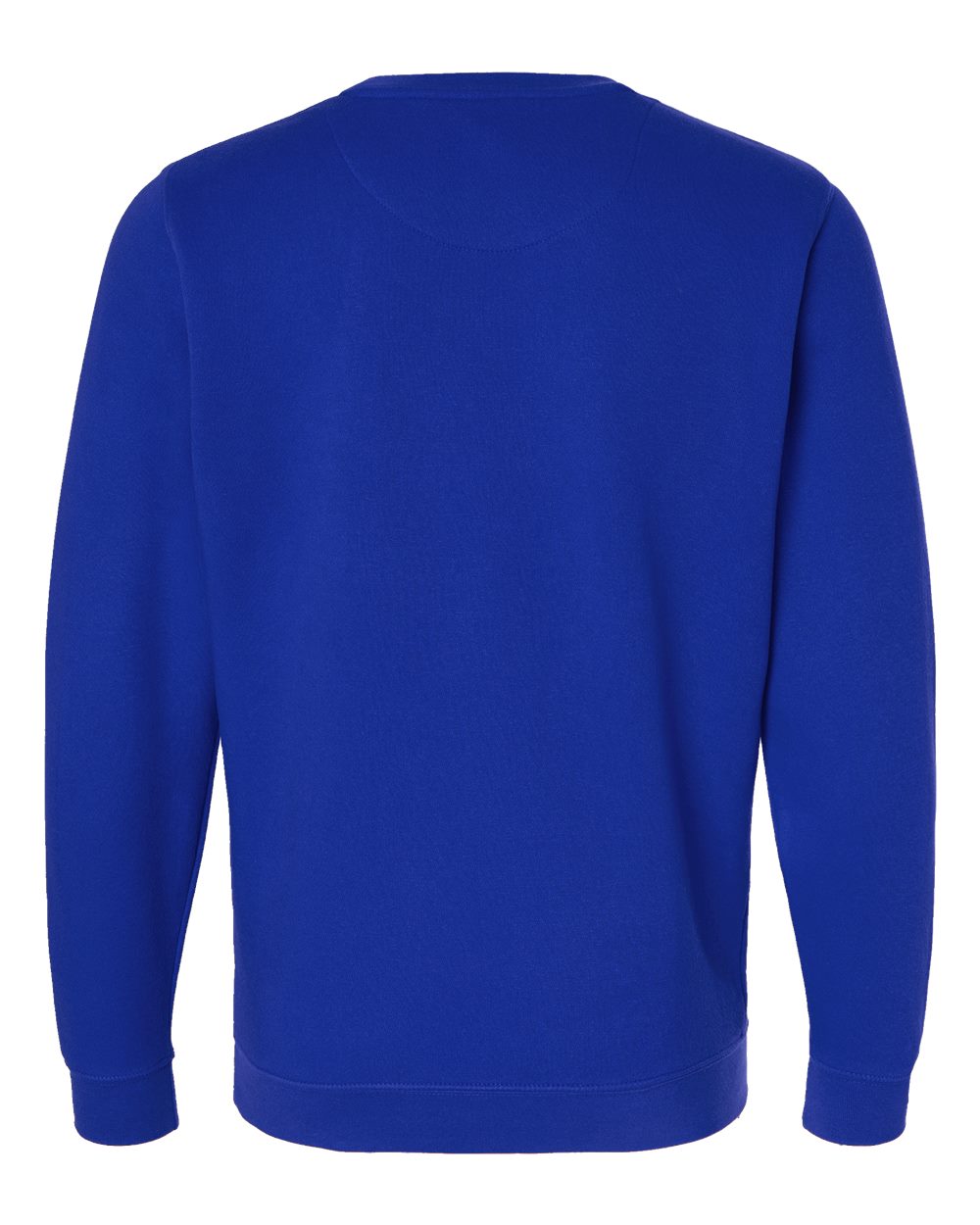 Front View of Royal Elevated Fleece Crewneck Sweatshirt - 6925