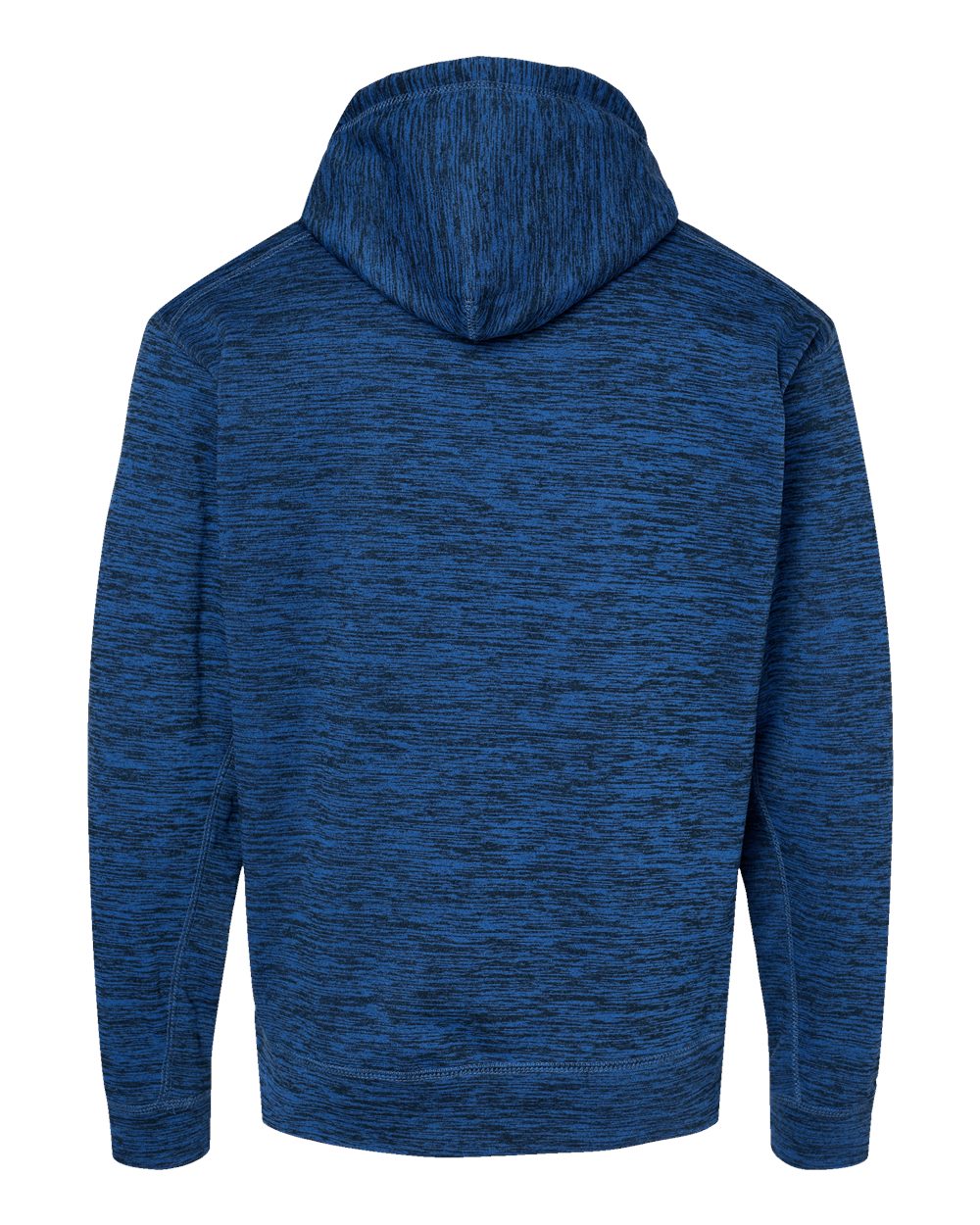 Front View of Royal Fleck Cosmic Fleece Hooded Sweatshirt - 8613