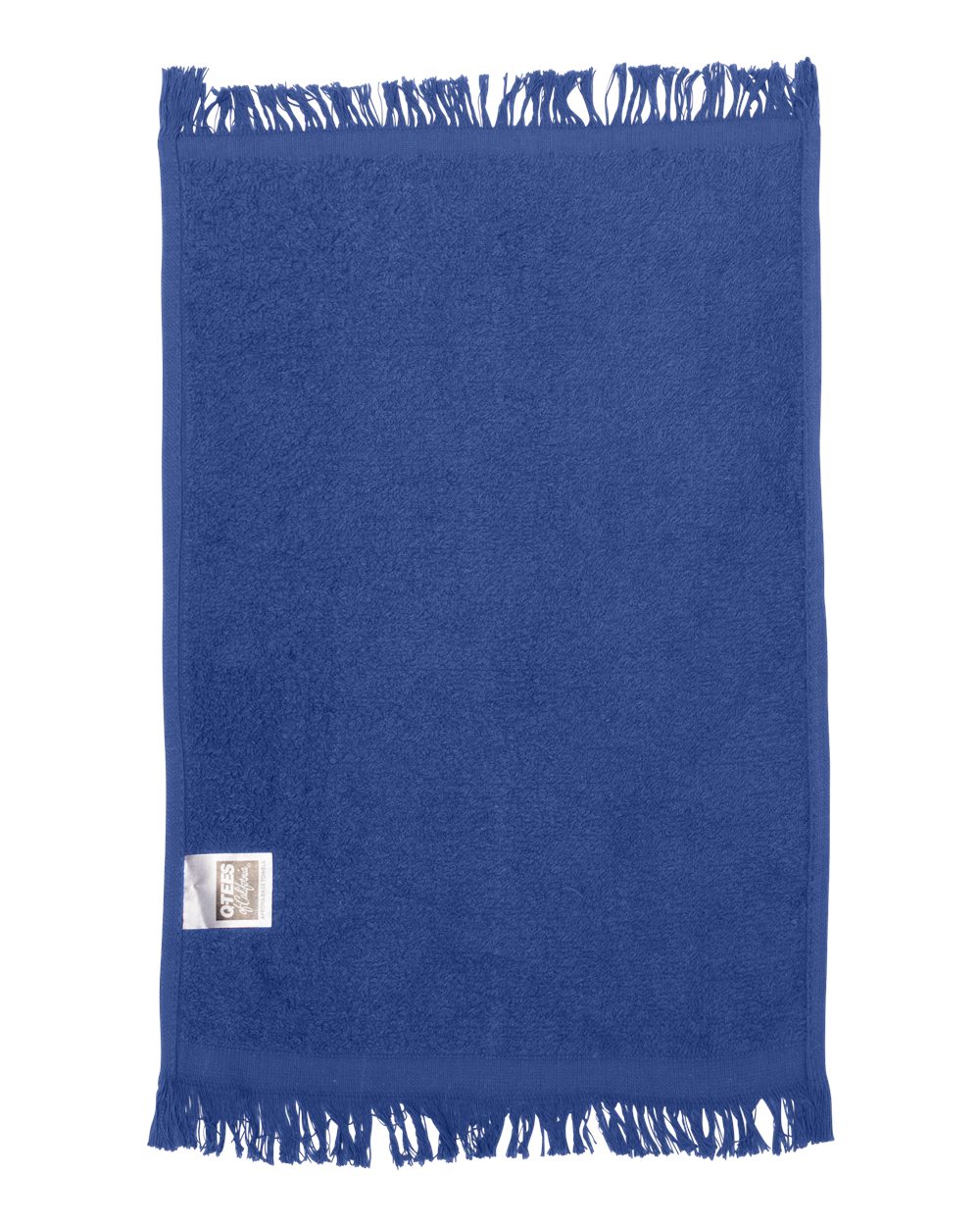 Front View of Royal Fringed Fingertip Towel - T100