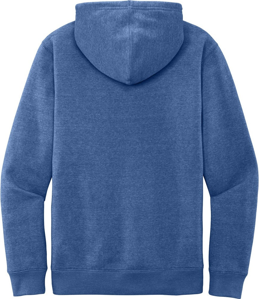 Rear View of Royal Frost District V.I.T. Fleece Hoodie DT6100
