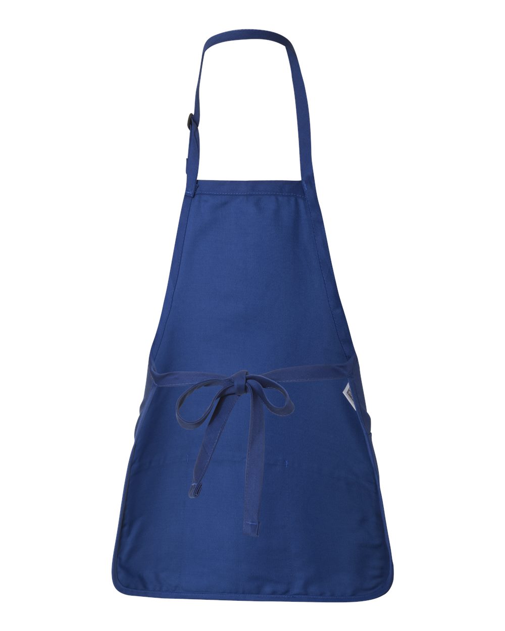 Front View of Royal Full-Length Apron with Pouch Pocket - Q4250