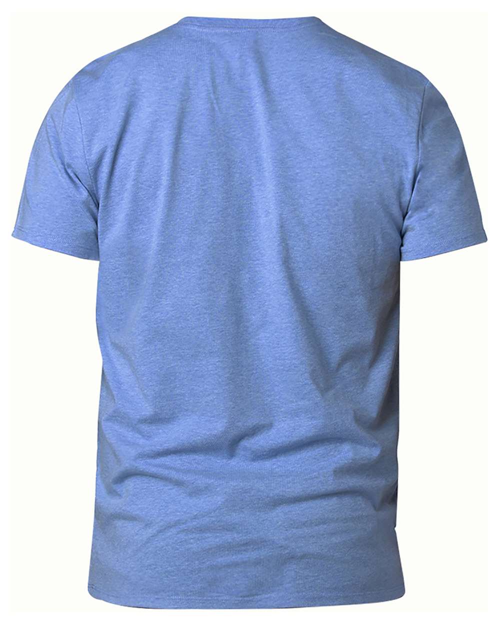 Front View of Royal Heather Ultimate CVC T-Shirt - 100A