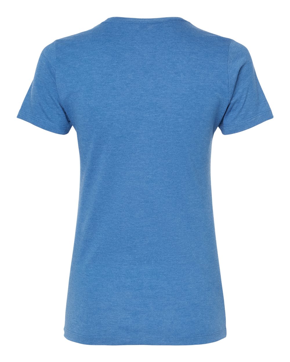 Front View of Royal Heather Women's Premium Cotton Blend T-Shirt - 542