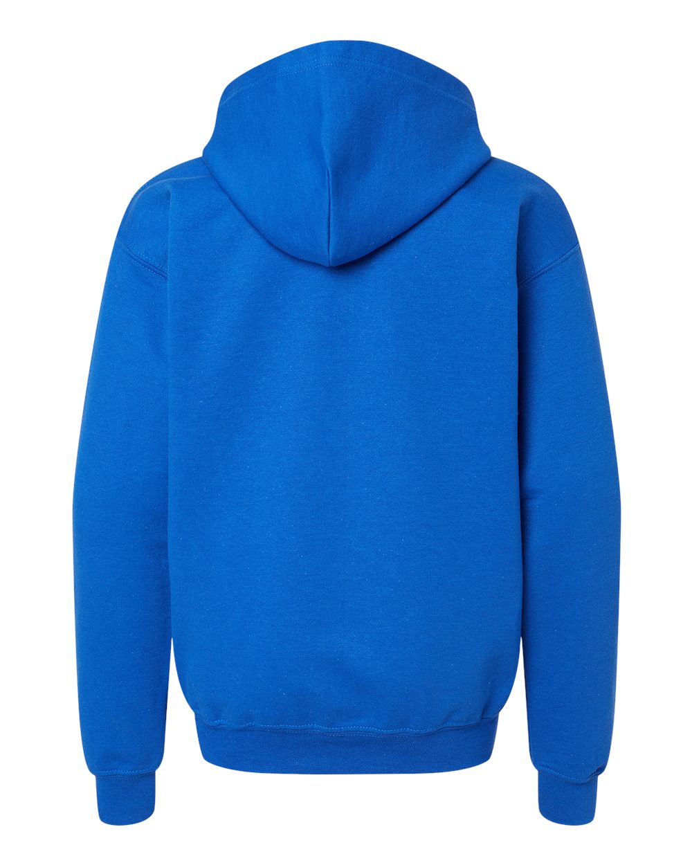 Front View of Royal Heavy Blend™ Youth Full-Zip Hooded Sweatshirt - 18600B