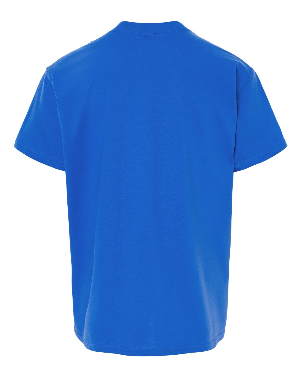 Rear View of Royal Light Cotton Youth T-Shirt - 3000B