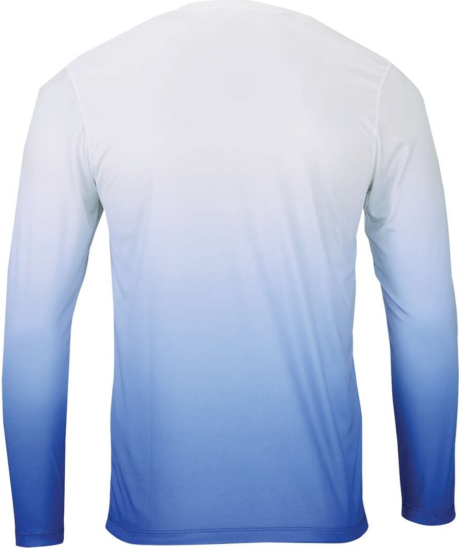Rear View of Royal Maui Performance Long Sleeve T-Shirt - 233