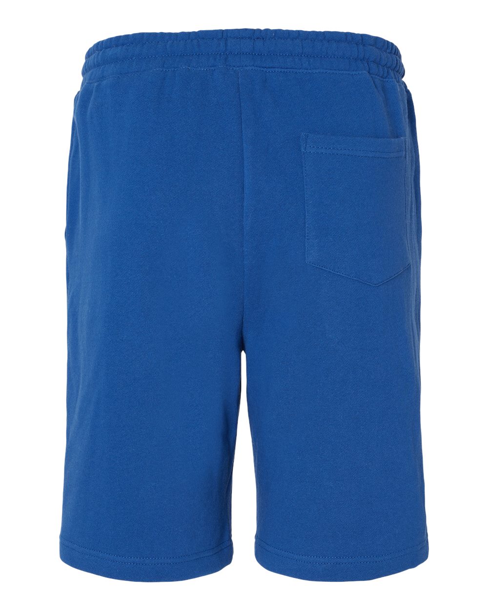 Rear View of Royal Midweight Fleece Shorts - IND20SRT