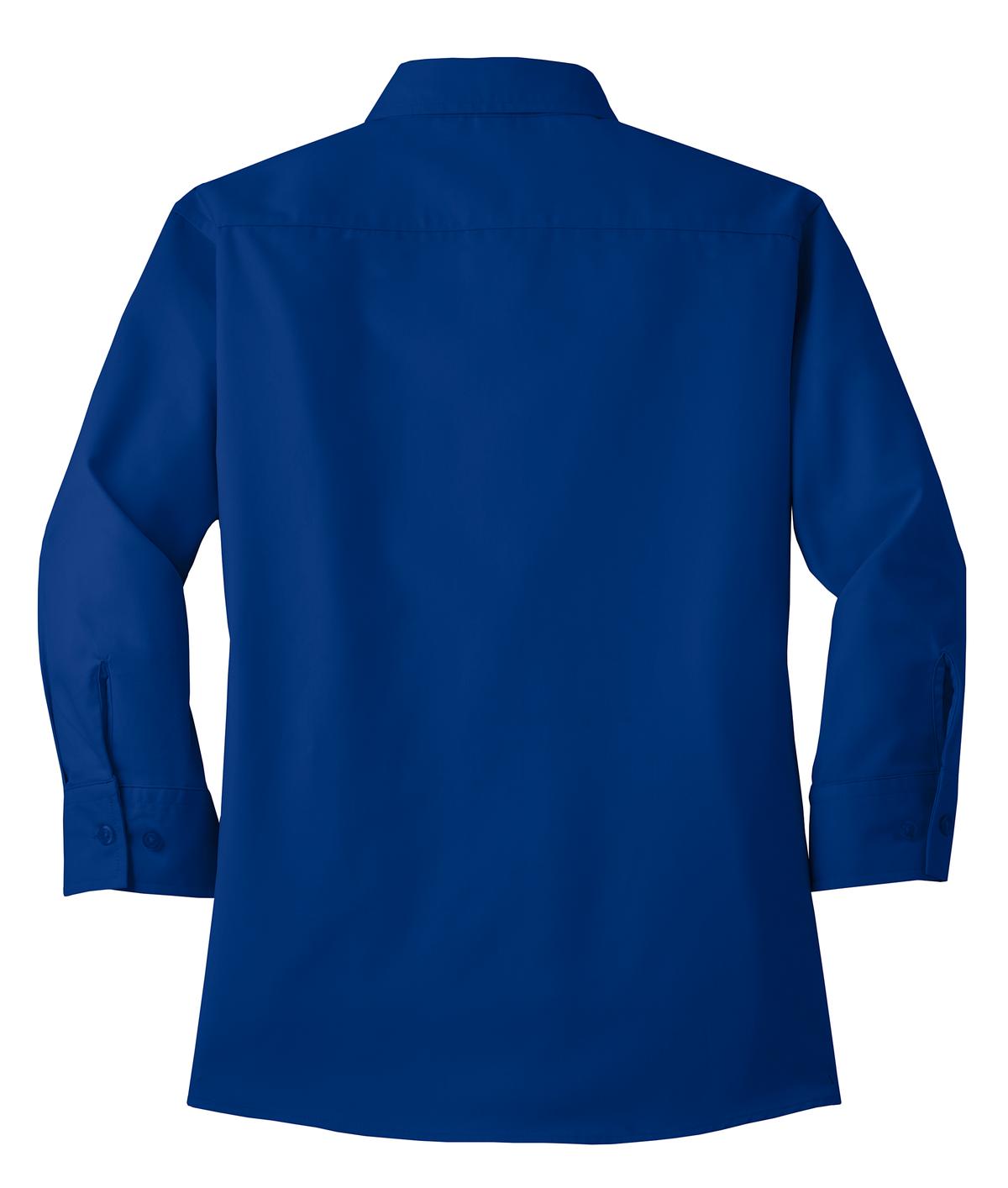 Front View of Royal Port Authority Women's 3/4-Sleeve Easy Care Shirt. L612