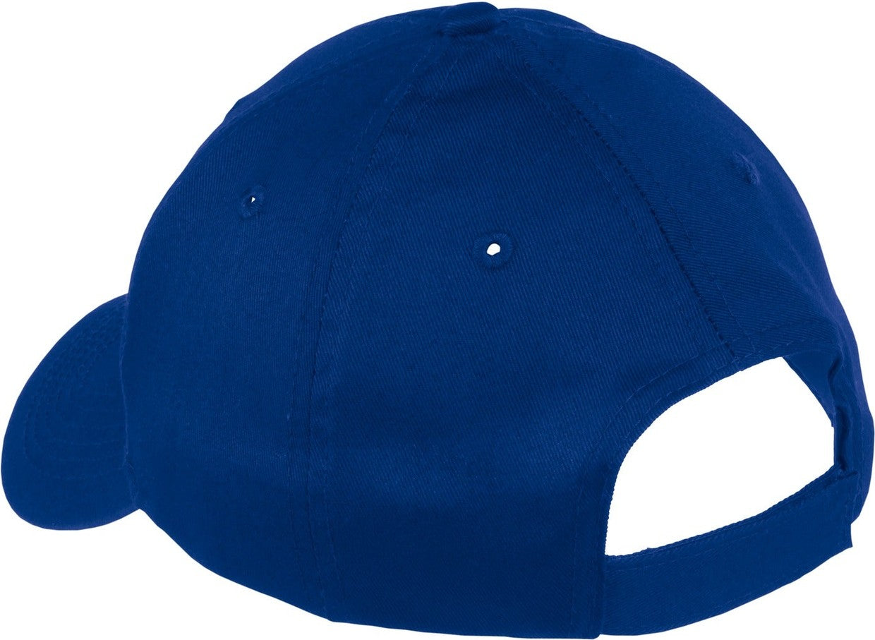 Front View of Royal Port Authority Youth Six-Panel Twill Cap. YCP80