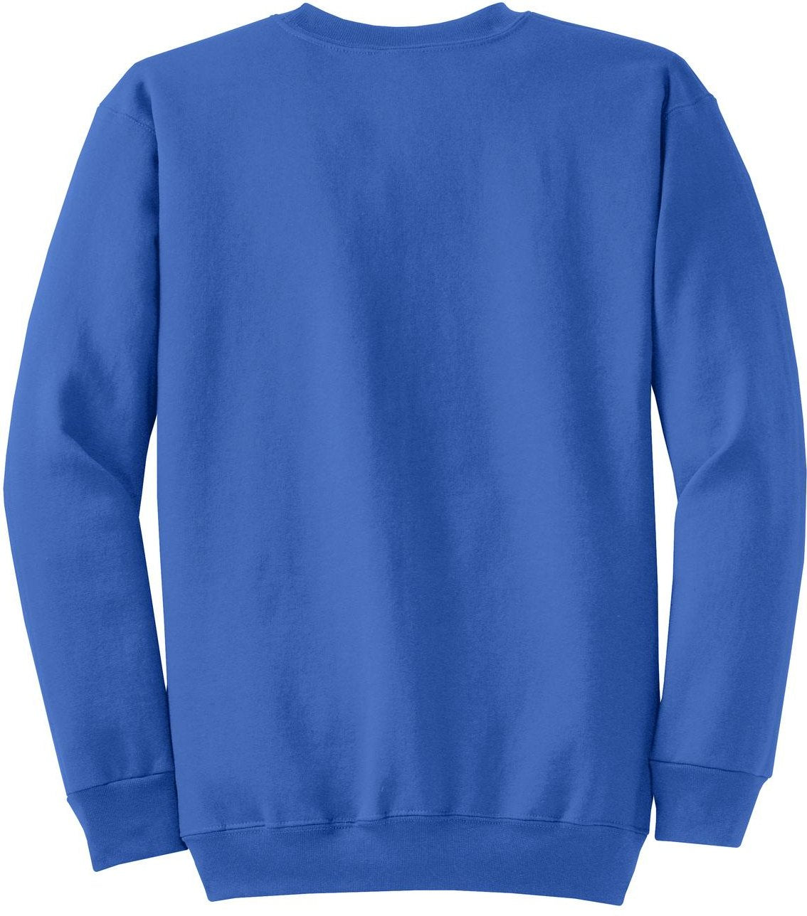 Front View of Royal Port & Co Core Fleece Crewneck Sweatshirt. PC78