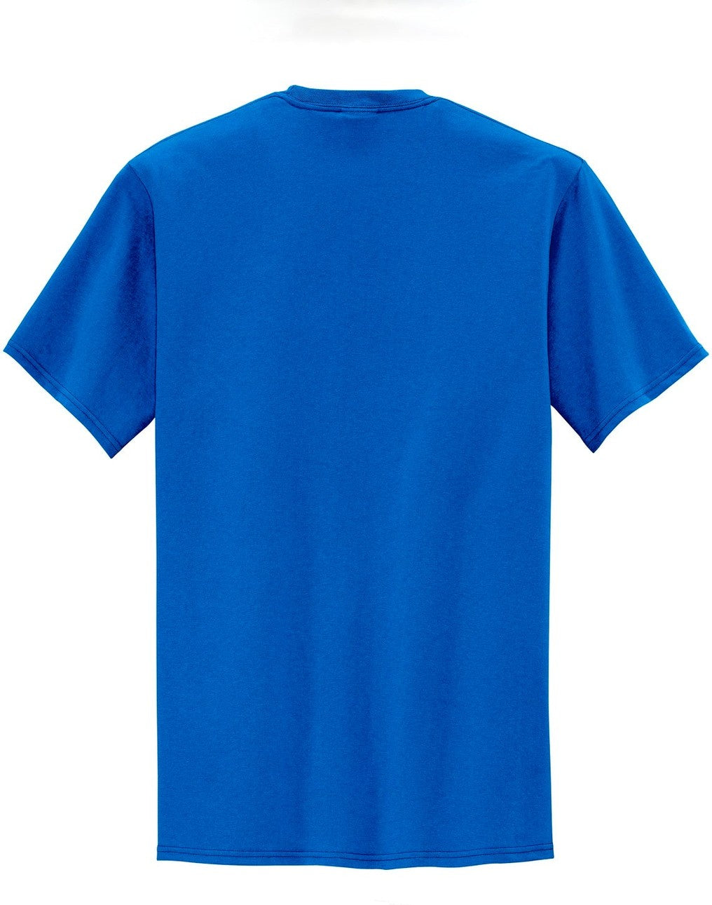 Rear View of Royal Port & Co Tall Core Blend Pocket Tee. PC55PT