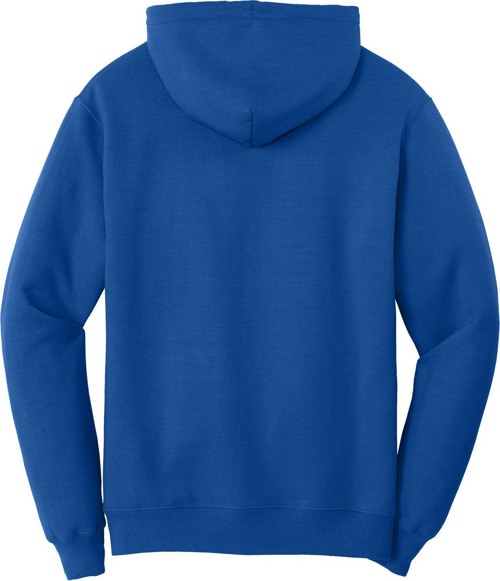 Rear View of Royal Port & Co Tall Core Fleece Pullover Hooded Sweatshirt PC78HT