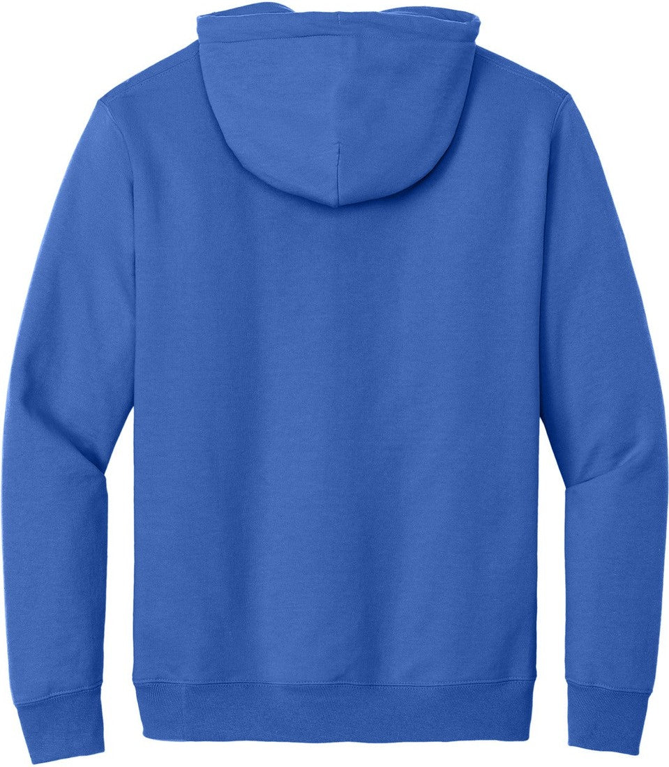 Rear View of Royal Port & Co Tall Essential Fleece Pullover Hooded Sweatshirt. PC90HT