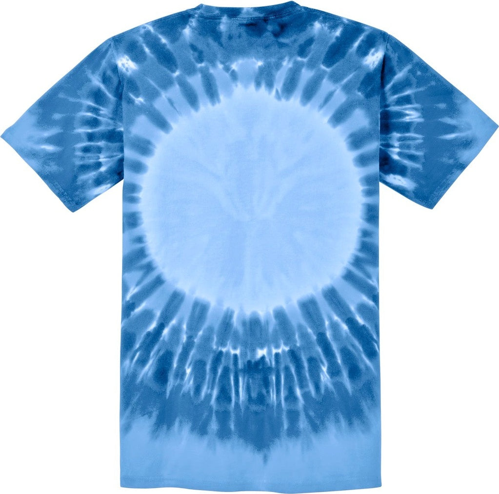 Front View of Royal Port & Co Window Tie-Dye Tee. PC149
