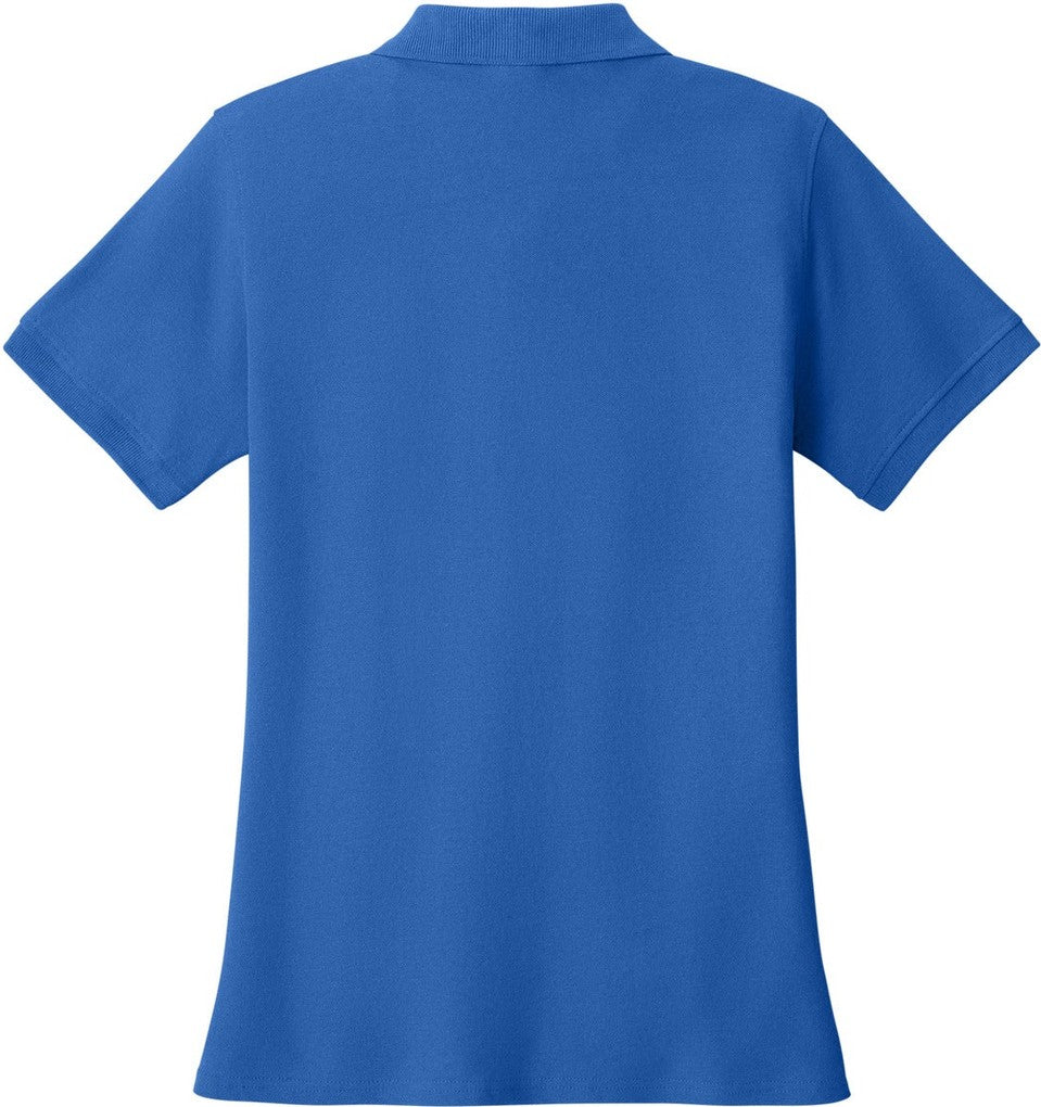Front View of Royal Port & Co Women's Core Blend Pique Polo. LKP155