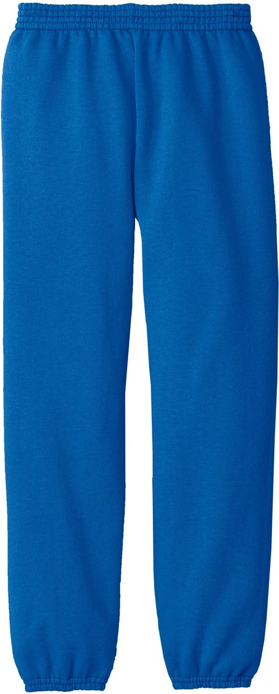 Front View of Royal Port & Co Youth Core Fleece Sweatpant. PC90YP