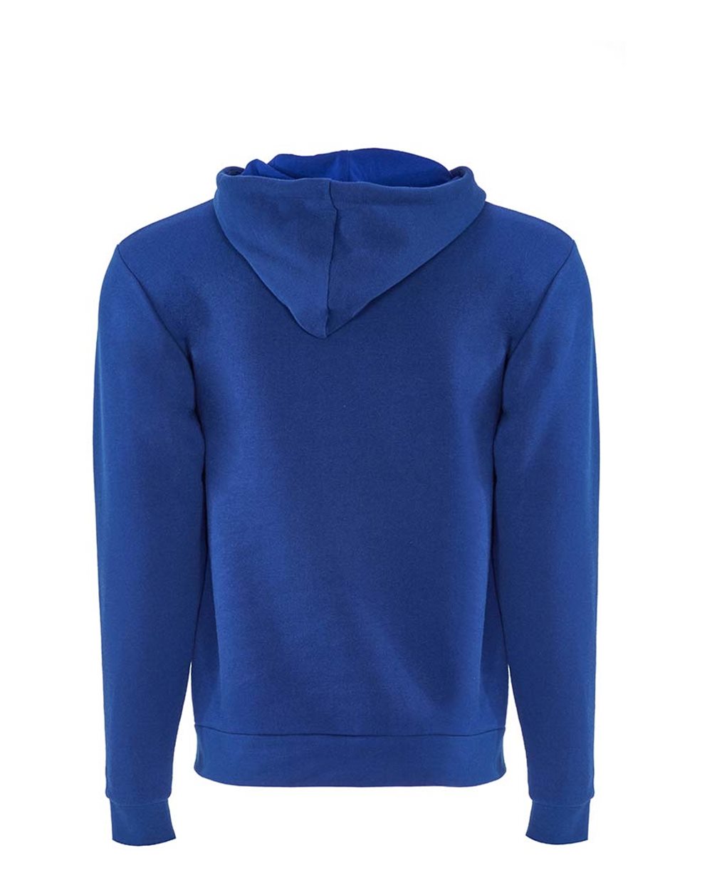 Rear View of Royal Santa Barbara Full-Zip Hoodie - 9602