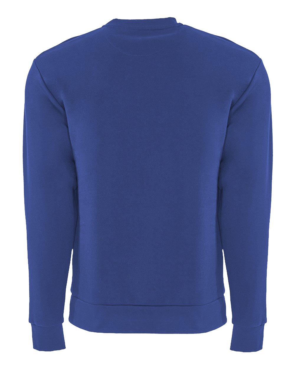 Rear View of Royal Santa Barbara Pocket Crewneck Sweatshirt - 9001
