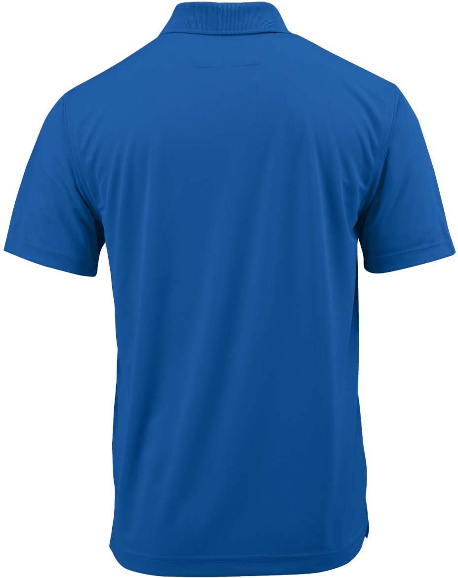 Rear View of Royal Saratoga Performance Mini Mesh Polo - 100