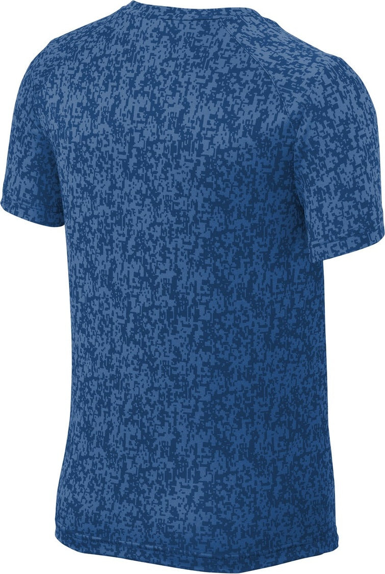 Front View of Royal Sport-Tek Youth Digi Camo Tee. YST460