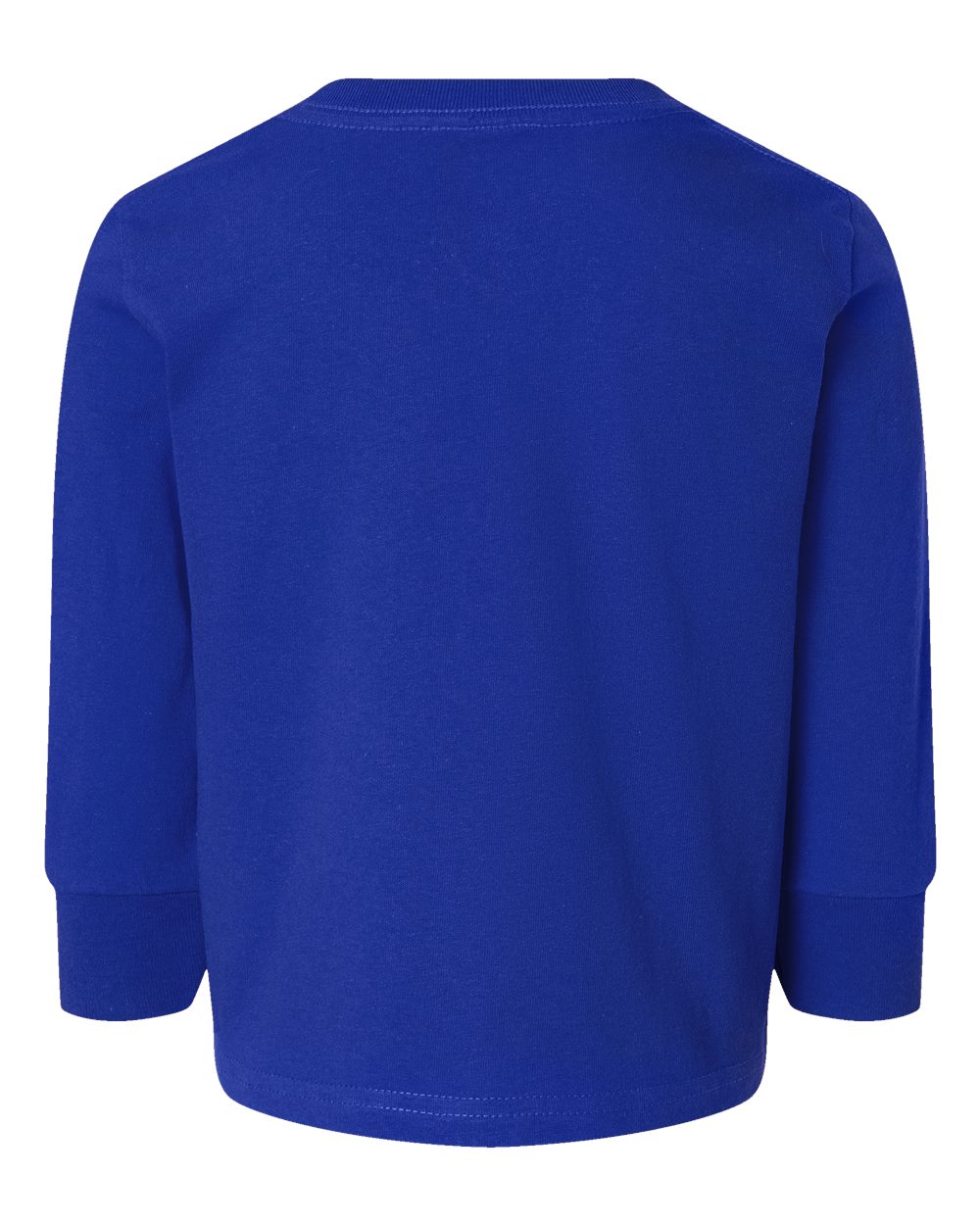 Front View of Royal Toddler Cotton Jersey Long Sleeve Tee - 3311