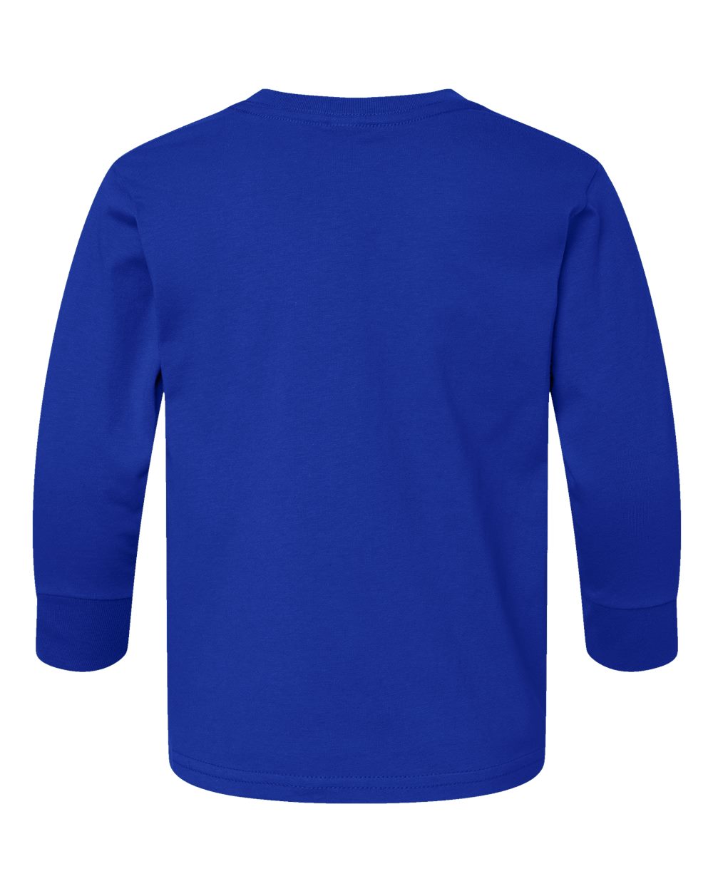 Front View of Royal Toddler Fine Jersey Long Sleeve Tee - 3302